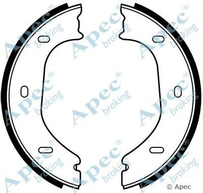 APEC BRAKING shu523 -  Комплект тормозных колодок